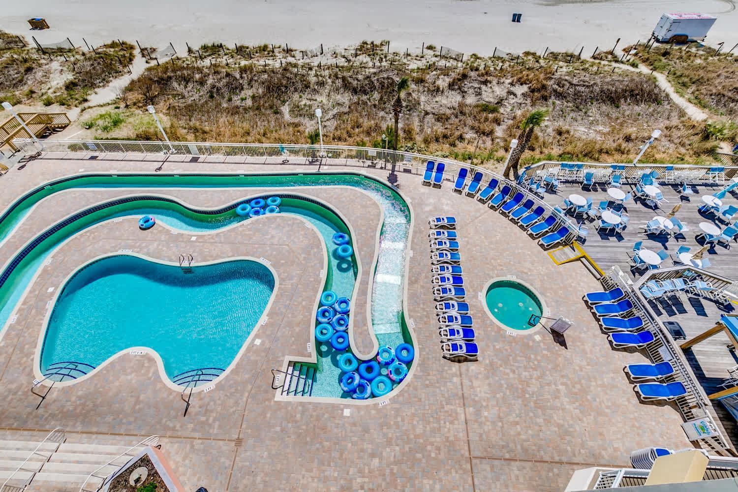 מירטל ביץ' Oceanfront Top Location Modern Resort Lazy River Huge Pool Oasis מראה חיצוני תמונה