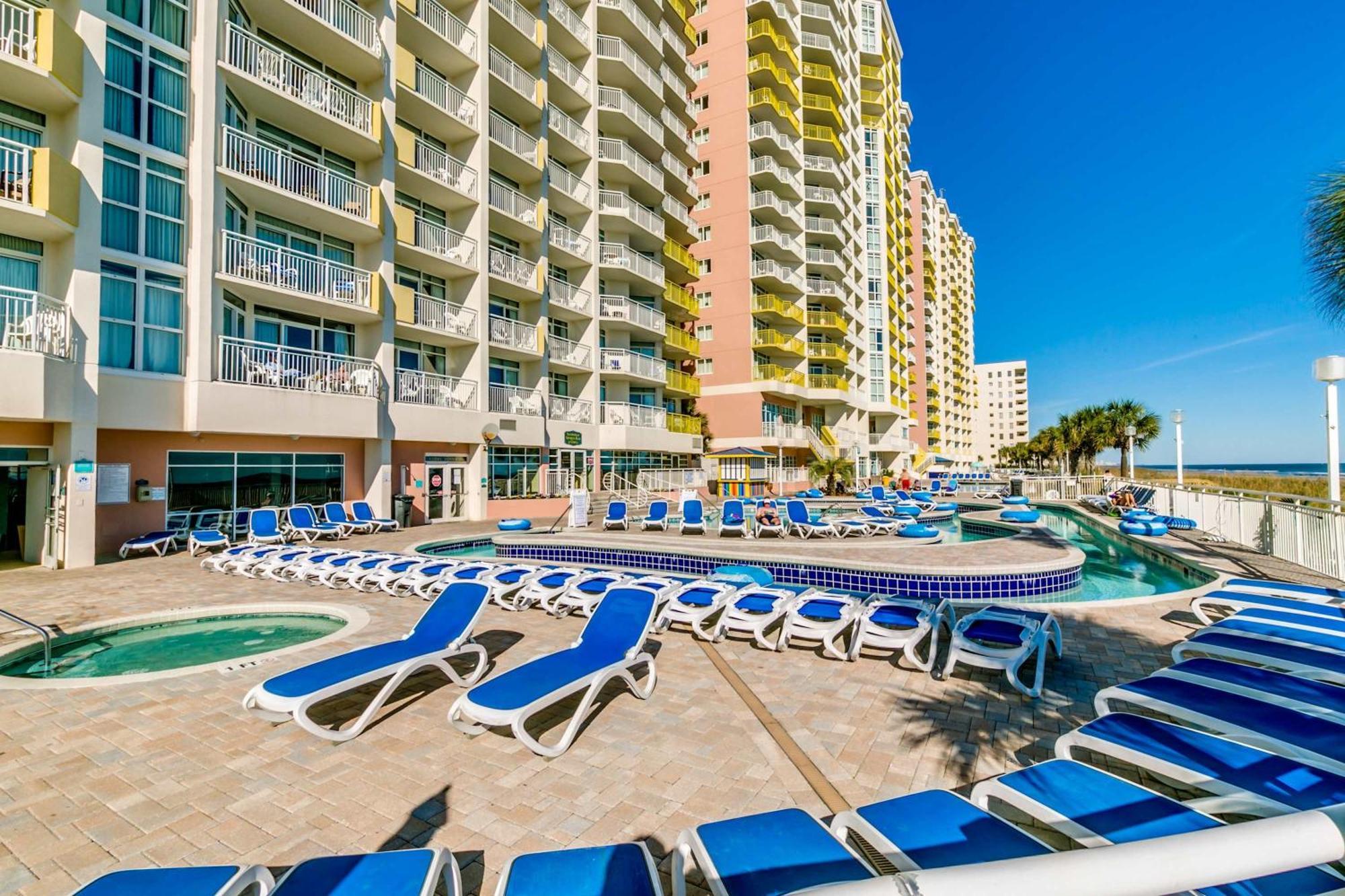מירטל ביץ' Oceanfront Top Location Modern Resort Lazy River Huge Pool Oasis מראה חיצוני תמונה