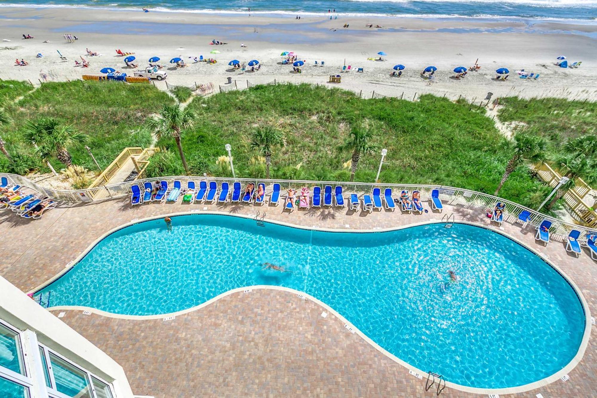 מירטל ביץ' Oceanfront Top Location Modern Resort Lazy River Huge Pool Oasis מראה חיצוני תמונה